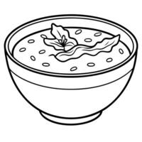 Delicious Creamy Corn Chowder with Bacon vector