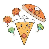 A Delicious Array of Pizza Delights vector