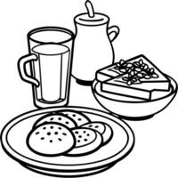 A Delicious and Appealing Breakfast Spread vector