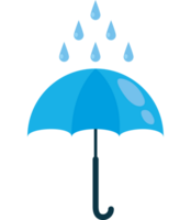An umbrella with rain drops on it png
