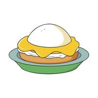 Jammy Soft-Boiled Egg vector