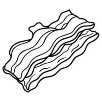 Image of delicious bacon vector