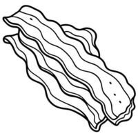 Deliciously cooked bacon ready to be savored vector