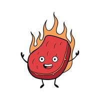 Beef in teriyaki sauce vector