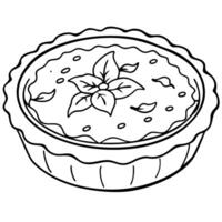 French Quiche Lorraine vector