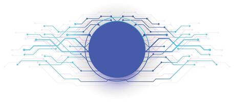 Technological elements Blue light lines Background vector
