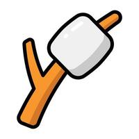 Simple Marshmallow colorful icon. The icon can be used for websites, print templates, presentation templates, illustrations, etc vector