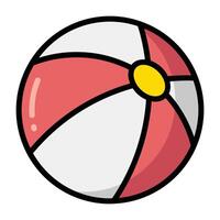 Simple Ball colorful icon. The icon can be used for websites, print templates, presentation templates, illustrations, etc vector