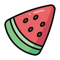 Simple Watermelon colorful icon. The icon can be used for websites, print templates, presentation templates, illustrations, etc vector