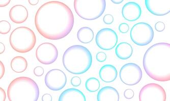 Abstract liquid fluid circles hologram colorful background. sphere shape light. bubbles wallpaper. vector