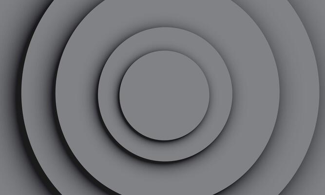 Abstract circle papercut smooth color composition. neutral color.