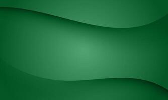 Green texture 3D papercut layers in gradient banner. Abstract paper cut art background. wave green. vector