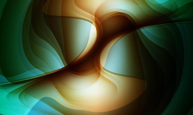 smooth gradient wavy curve on dark background.