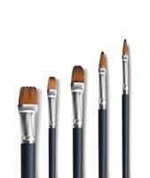 3d realistic icon. Art brushes for painting in different sizes. vector