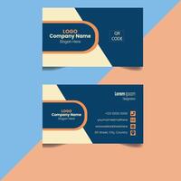 Unique business card design vector