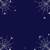 A Halloween Spooky Spider Web Background With Copy Space vector
