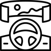 Driving Game Icon. Steering wheel Icon vector