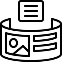 Panoramic View Icon. 3d view icon vector