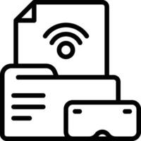 Ar File Icon. Digital File Icon vector