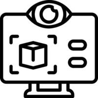 3D Design Icon. 4K Monitor Icon vector