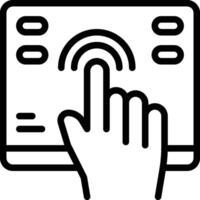 Interactive Icon. User Interface Icon vector