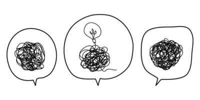 Hand drawn scribble sketch circle object on speech bubble. Tangled grungy round scribble. isolated on white background vector