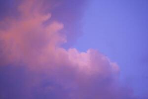 The sky has strange colors in the evening. photo