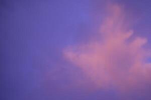 The sky has strange colors in the evening. photo