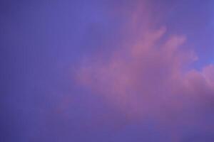 The sky has strange colors in the evening. photo