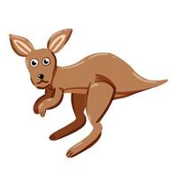 image of a cute colorful Kangaroo. This illustration showcases the intricate features of an kangaroo's anatomy. Perfect for educational materials and animal-themed projects. Isolated image. vector