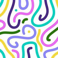 Colorful abstract background image featuring a pattern of wavy lines in various colors, including purple, blue, pink, and yellow. Perfect for backgrounds, wallpapers, and creative designs. vector