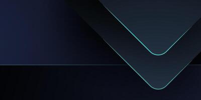 Abstract dark gray arrow overlap on background. Dark space for text design. Modern luxury futuristic technology background vector