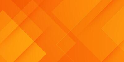 Abstract geometric gradient orange background with simple shape and lines. Colorful orange design. Modern square overlap pattern with 3d shadow concept. vector