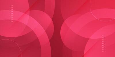 Abstract colorful red geometric circle pattern gradient illustration background. 3d look and simple pattern. Cool design and luxury. vector