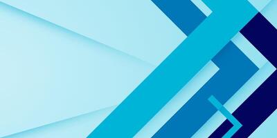 Triangle geometric abstract background blue stripes arrows concept. Bright colorful design banner. vector