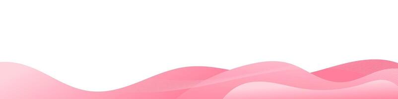 Smooth gradient waves in white and pink form a stylish abstract background for versatile design projects vector