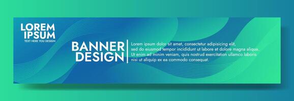 Abstract green banner color with a unique wavy design. It is ideal for creating eye catching headers, promotional banners, and graphic elements with a modern and dynamic look vector