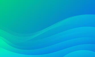 Abstract gradient wave background blending green and blue, perfect for modern and dynamic design projects vector