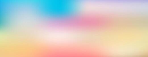 Smooth colorful waves flow together in a beautifully blurred abstract design vector