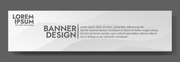 White gradient waves blend in an abstract design, offering a minimalist and modern banner vector
