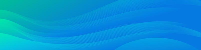 Green and blue gradient waves create a smooth, abstract background ideal for digital and print designs vector