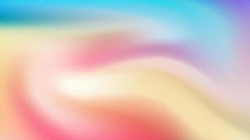Abstract design featuring smooth colorful waves with a soft, blurred appearance vector