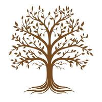 Tree Branch isolated, Tree Clipart, Tree logo, Tree with root illustration vector
