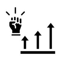 Empowering Progress icon line illustration vector