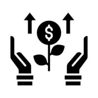 Building Wealth icon line illustration vector