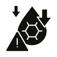 Hypoglycemia Risk icon line illustration vector
