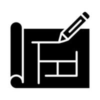 Blueprint Build icon line illustration vector
