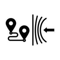 Resilience Route icon line illustration vector