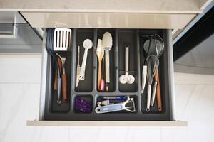 A WellOrganized Kitchen Utensil Drawer to Enhance Functionality and Accessibility in Cooking photo
