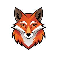 Modern Fox Head Design with Colorful Style vector